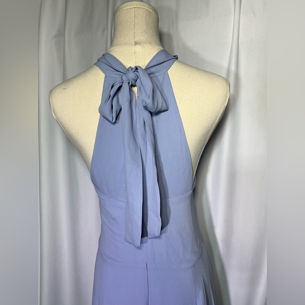 Halston Heritage Mock Neck Sleeveless Cape front dress | 14 NWT - Picture 4 of 10